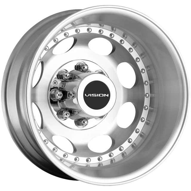 Vision 181 Hauler Dually Rear 19.5x6.75 8x210  Machined Wheel Rim 19" Inch