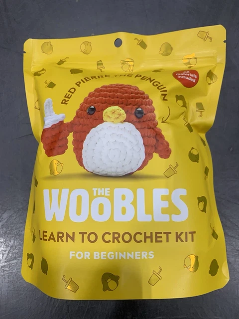 Kit Crochet Les Woobles – Pierre Le Pingouin – Dans Sac Tissu – Occasion