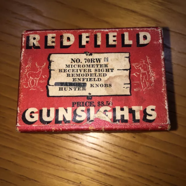 Used Redfield Gunsights EMPTY BOX ONLY Micrometer Receiver Sight 70RW H Enfield