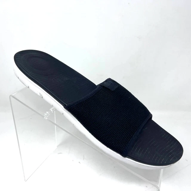 FitFlop Uberknit Slide Sandals Slip On Black Comfort Flat Womens Size 11