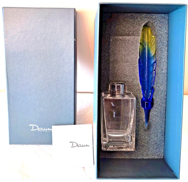 FLACON DAUM.ENCRIER CHEYENNE cristal Daum.Sculpture Daum.Hilton ...