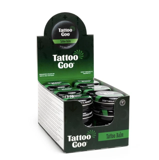 TATTOO GOO Tattoo Balm Salve Batter CASE of 24 Tins 0.75 oz AFTERCARE TATTOO GOO Tattoo Balm Salve Batter CASE of 24 Tins 0.75 oz AFTERCARE