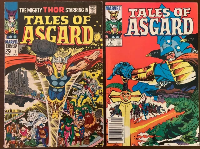 TALES OF ASGARD #1 vol.1 (1968) & vol. 2 (1984) Marvel MCU Thor Love & Thunder!