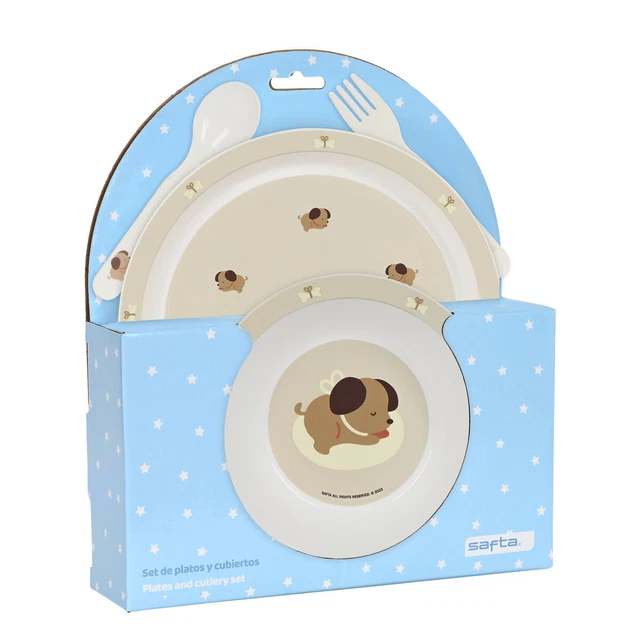 Geschirr-Set Safta Puppy 22.5 x 26 x 5.5 cm [4 Stücke]