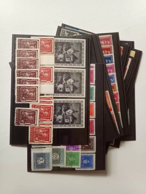 Lot Briefmarken Hrvatska, WW 2, postfrisch, hoher Michelwert
