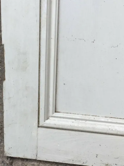 21”x50 7/8” Reclaimed Old Painted Pine Two Panel 1 Over 1 Short Internal Door 4