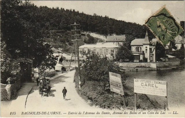 CPA BAGNOLES-de-l'ORNE-Entrance de l'Avenue du Dante (29879)