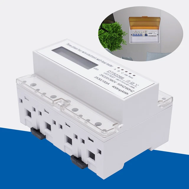 DS100-00B MID 25 – Digitaler 3-Phasen Drehstromzähler, 100A Direkt, 2-Richtung, RS485, S0-Impuls, Für