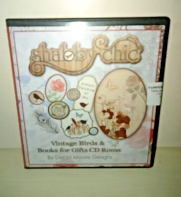 Debbi Moore  SHABBY CHIC VINTAGE BIRDS & BOOKS FOR GIFTS  CD Rom