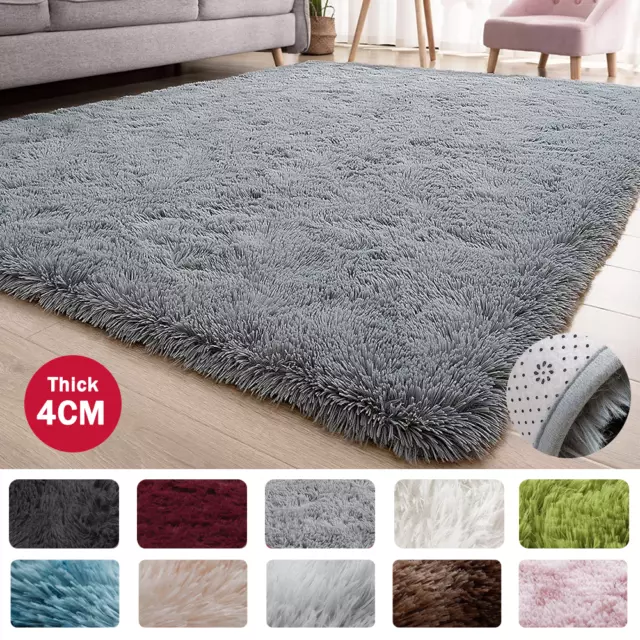 LONENESS Floor Rug Shaggy Rugs Soft Fluffy Large Carpet Area Living Room Bedroom