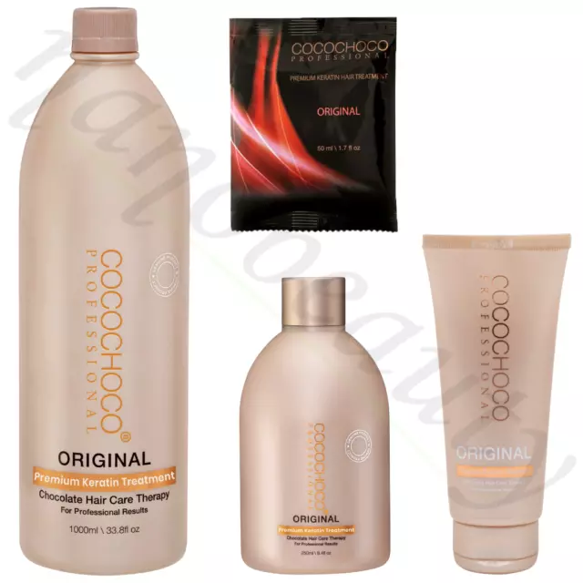 Cocochoco Original Brazilian Keratin Hair Treatment Straightening + Shampoo Kit