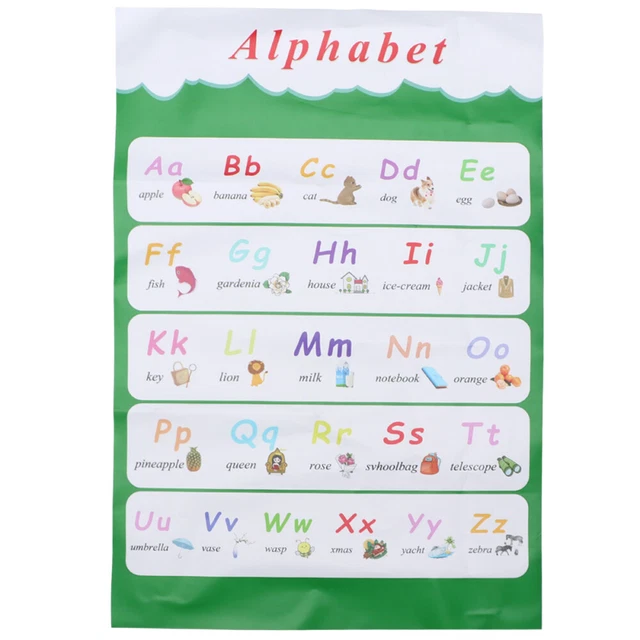 Artibetter Poster Educativo Alfabeto Arabo Per Bambini – Tela In Cotone 40x30 Cm, Decorazione Parete Per Cameretta E Aula