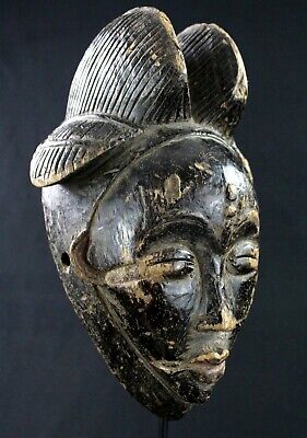 Art Africain Tribal -  African Mask Maske - Masque Punu de Justice - 25 Cms +++