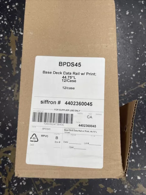 Base Deck Data Rail 44.75” L BPDS45 4402360045 12/case