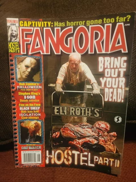 Fangoria Magazine Issue #264 Hostel Part Ii Eli Roth June 2007 Rare Rob Zombie