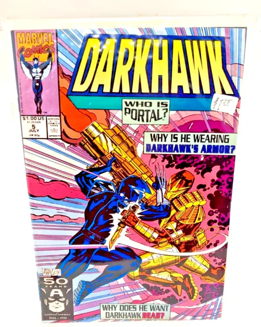 "DARKHAWK" Issue # 5 (July, 1991, Marvel Comics) f. PORTAL