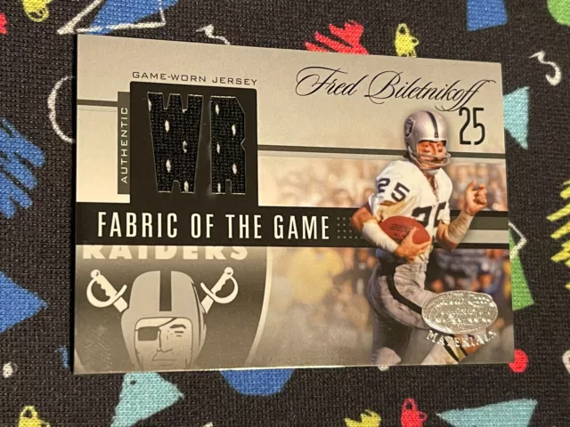 2006 Certified Fred Biletnikoff Fabric Of The Game Game Worn Jersey /40 2006 Certified Fred Biletnikoff Fabric Of The Game Game Worn Jersey /40