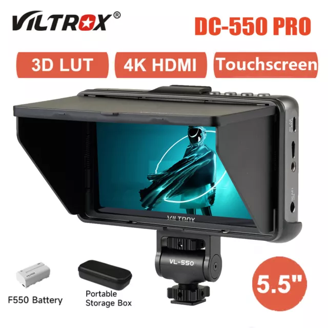 Viltrox DC-550 Pro 5.5" 1200nit on-Camera DSLR Video Monitor TouchScreen 4K HDMI