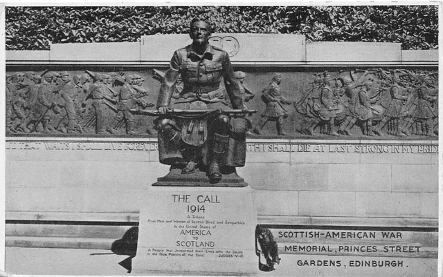 Scottish American War Memorial Edinburgh Midlothian Postcard (1)