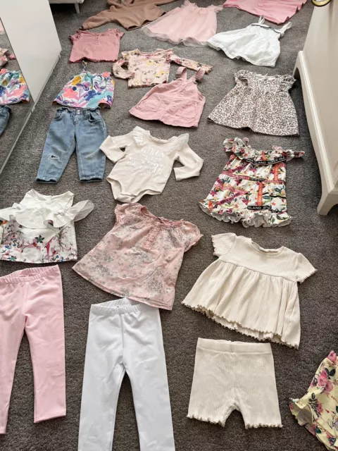 Konvolut Baby Mädchen Frühling Sommer Kleidung Alter 18-24 Monate Fluss Insel Zara Weiter