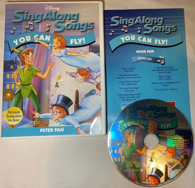 DISNEY SING ALONG Songs You Can Fly Peter Pan DVD 2006 Karaoke For Kids Disney sing along songs you can fly peter pan dvd 2006 karaoke for kids
