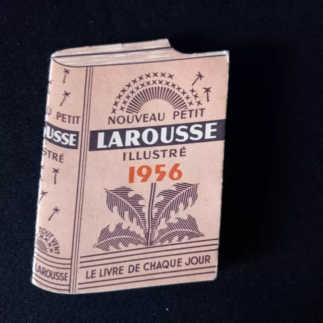 Calendrier de Poche 1956  "Petit Larousse Illustré" Collection Vintage