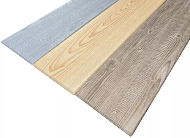 Polystyrene Ceiling Tile 3D Wall Panel Decorative Wood Planks  (12 Planks - 2m2)