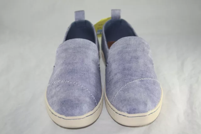 Toms 10011740 Deconstructed  Alpargata Womens Slate Blue/Washed Twill Sneaker 3