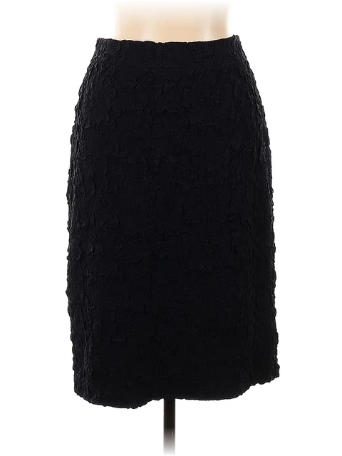 Elana Kattan Women Black Casual Skirt L