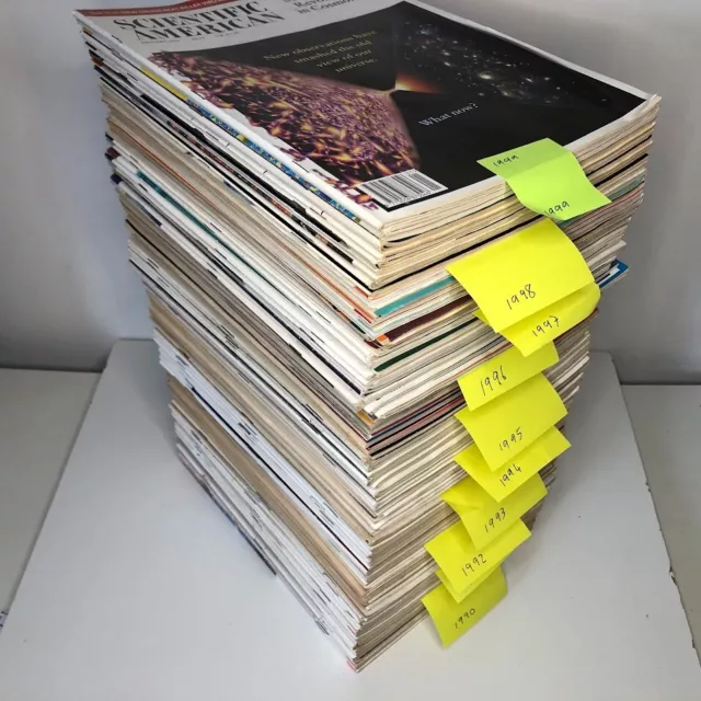 113 Scientific American Magazine 1990-1999 Bundle Job Lot *Now Reduced to Clear*