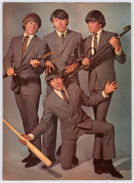 1966 THE MONKEES WEARING SUITS 8" X 10.5" Magazine Page Clipping 1960's M600