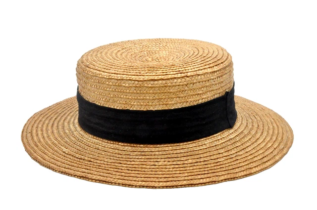 Chapeau mixte, en paille, T58 - Les Ateliers d'Art