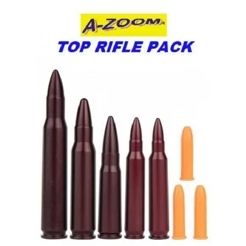 A-Zoom  Variety Snap Caps Top RFL Six Pack 223 Rem, 308 Win. 22LR 30-06 7.62x39