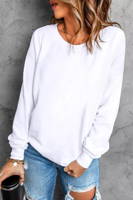 Pull Teddy Femme Brun – Doux, Manches Longues, Encolure Ronde (87256)