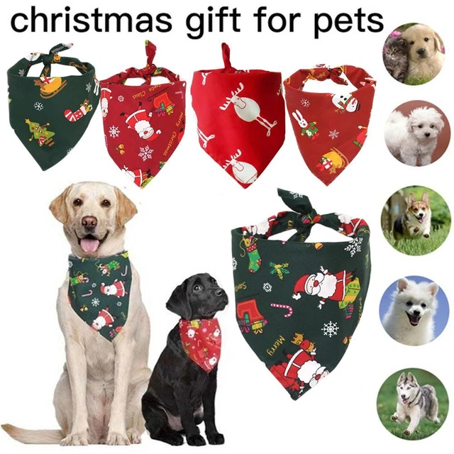 la mode noël serviette parure collier de chien. pet decor cat. foulard