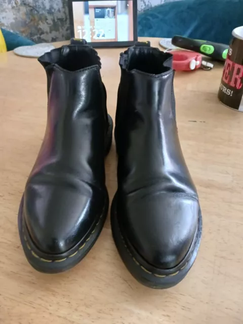 DR MARTENS Bianca Black Leather Chealsea Boots Size UK 5 EU 38 US 7 29.99 PicClick UK