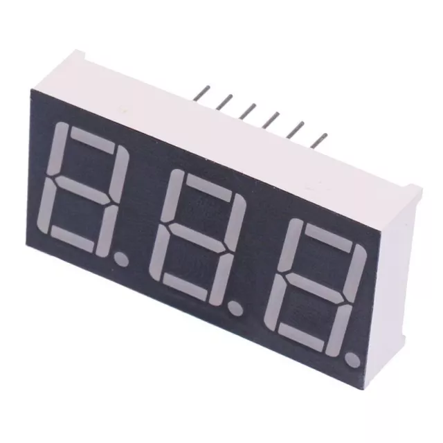 Yellow Green 0.56" 3-Digit Seven Segment Display Anode LED