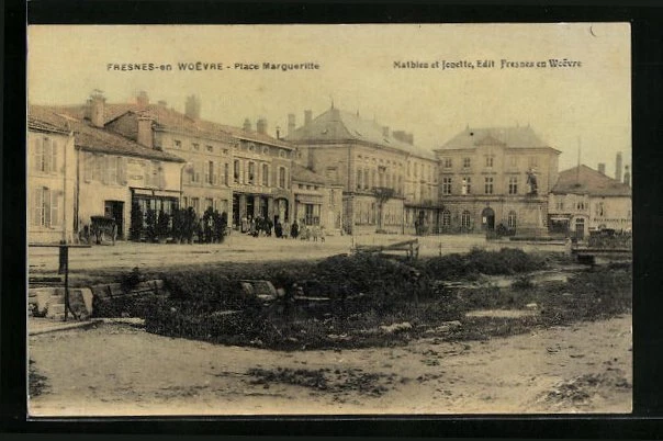 CPA Fresnes-en-Woevre, Place Margueritte 1908