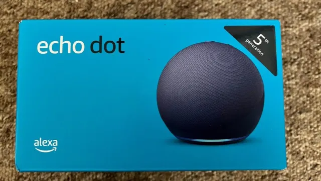 Echo Dot 5th Generation Smart Speaker With Alexa, UK Plug