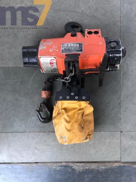 ENDO EHL-025TS PNEUMATIC AIR CHAIN HOIST 250 Kgs Capacidad 5.2m Cadena Largo