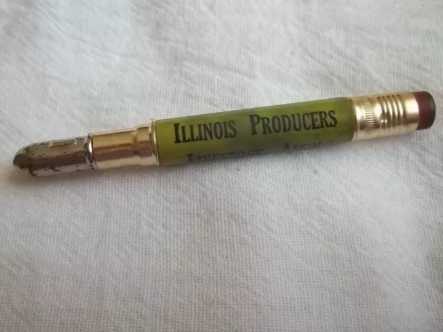 Illinois Producers Livestock Ass'n Marketing Advertising Bullet Pencil #27-1