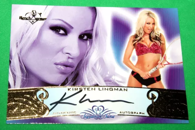 2010 Benchwarmer Signature Series Auto Kirsten Ling #71A Autograph Model/Actress