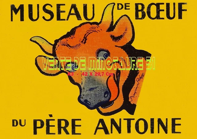 Benjamin Rabier Logo MUSEAU DU PÈRE Antoine - BENJAMIN RABIER - peu courant - affiche ...