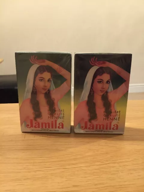 2x100g Jamila Henna Powder Body Art Quality Summer Crop 2016 Latest Uk Seller