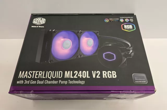 Cooler Master ML240L V2 Kühler CPU Wasserkühlung 240mm RGB #125