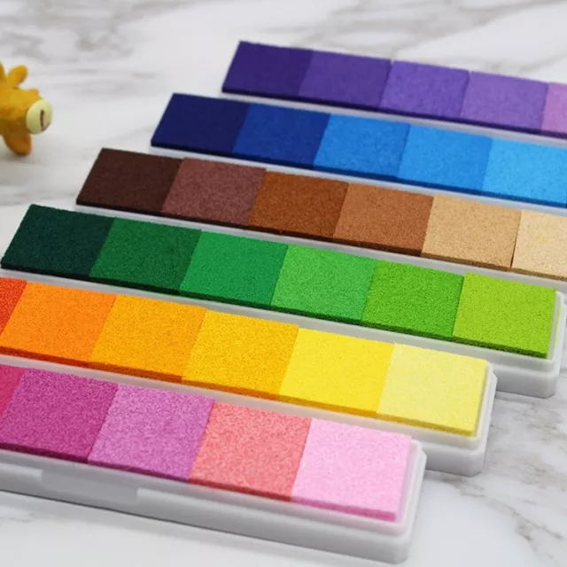 6 Mehrfarbig Gemischt Ungiftig Tintenpad Set Basteln Kartenherstellung Gummistempel 2