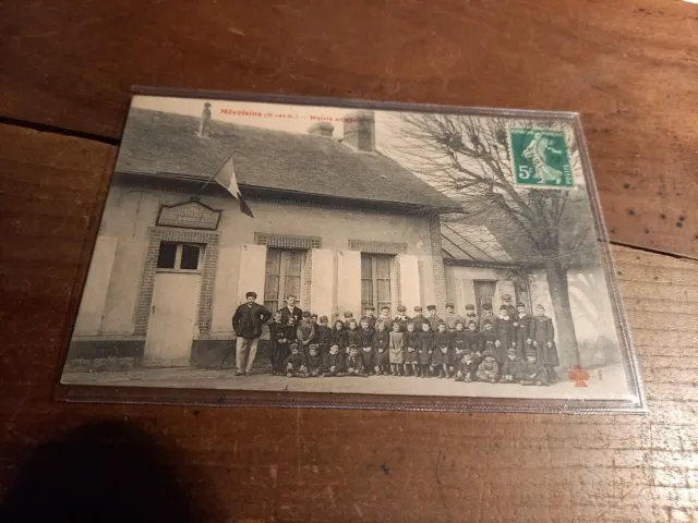 Rare carte postale ancienne de Mévoisins  Eure et Loire