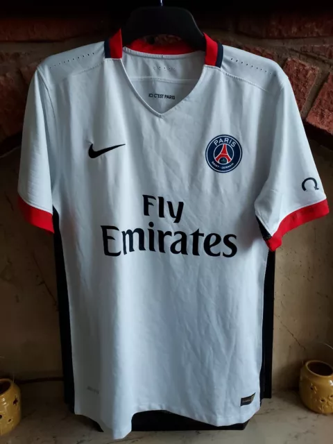 Mens Large official PSG PARIS SAINT-GERMAIN Away football shirt 2015 2016 NIKE