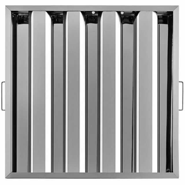 6 Pack 20" x 20" Stainless Steel Hood Grease Commercial Exhaust Filter Baffle 6 Pack 20" x 20" Stainless Steel Hood Grease Commercial Exhaust Filter Baffle