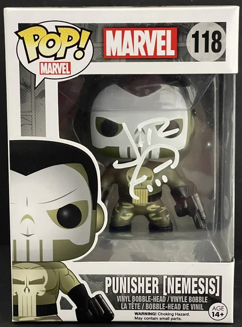 Jon Bernthal Signed Autographed Punisher Nemesis Funko Pop Psa/Dna Coa +Sketch!